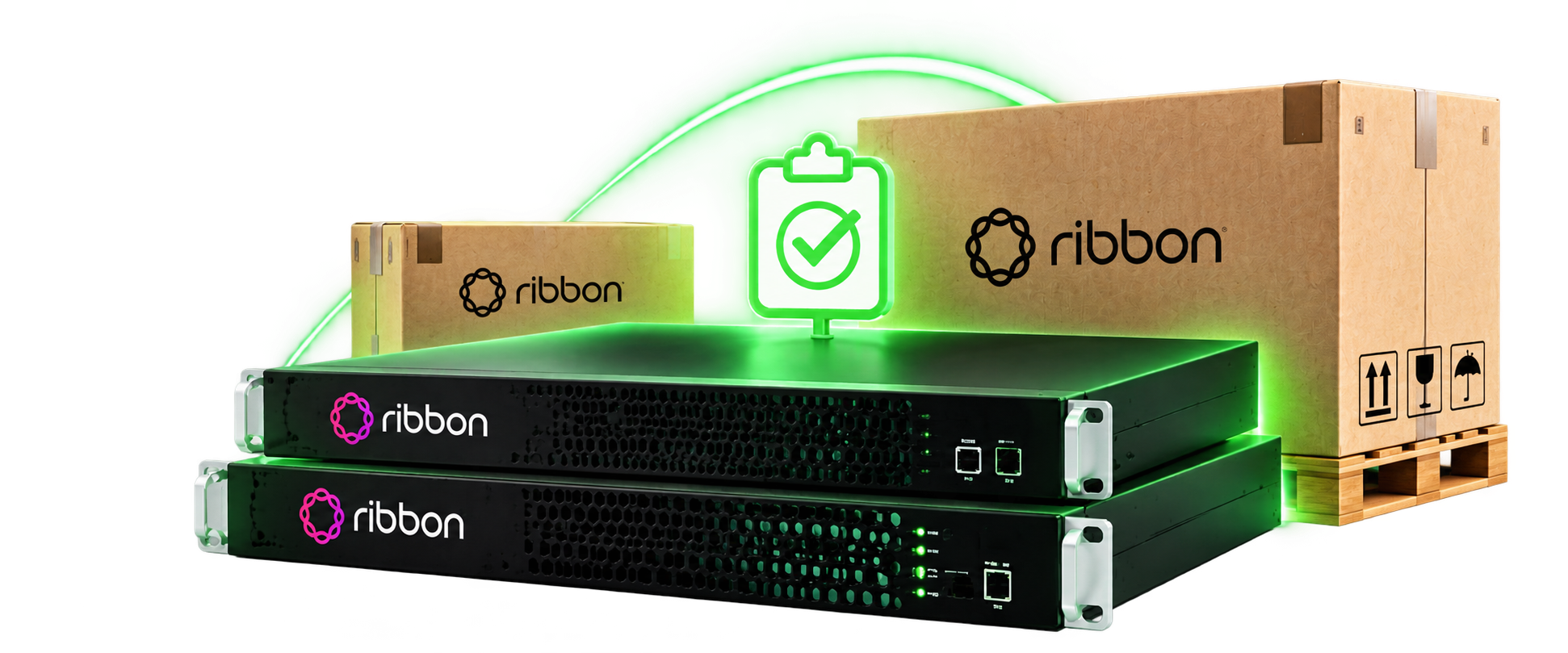 Ribbon hardware availability and shipment